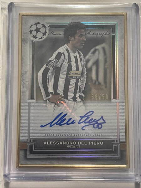 2021 Topps Museum Collection UEFA CL Alesandro del Piero RC AUTO /50