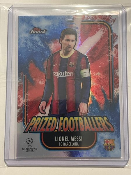 2021 Topps Finest CL Lionel Messi Prized Footballers /45