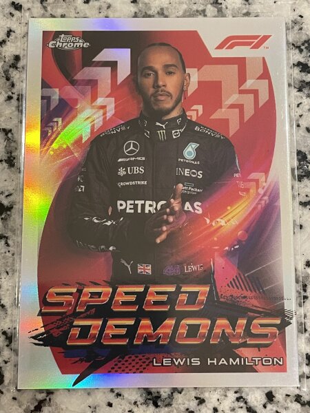 2022 Topps Chrome Formula 1 Lewis Hamilton Speed Demons