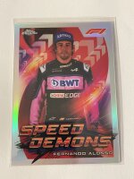 2022 Topps Chrome Formula 1 Fernando Alonso Speed Demons