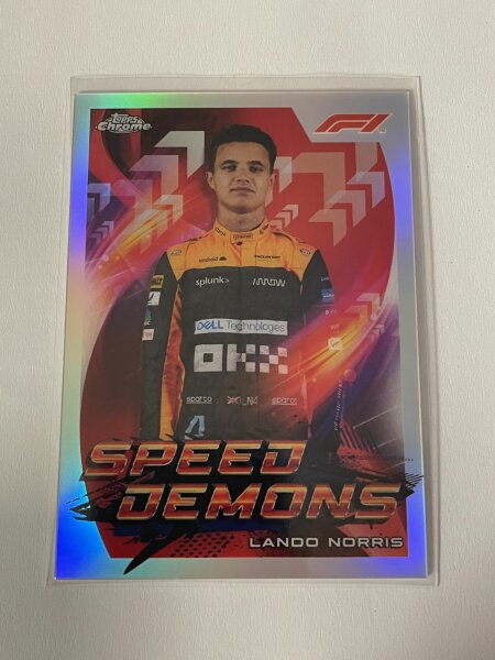 2022 Topps Chrome Formula 1 Lando Norris Speed Demons