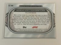2022 Topps Chrome Formula 1 Latifi Albon Constructor...