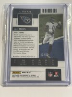 2021 Panini Contenders Optic A.J. Brown Veteran Ticket...