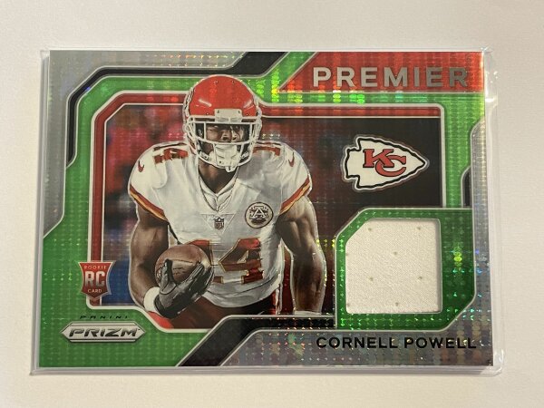 2021 Panini Prizm Football Cornell Powell Premiere RC JSY
