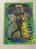 2021 Panini Prizm Football Joe Schobert Green Pulsar