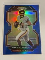2021 Panini Prizm Football Ryan Firzpatrick Blue Prizm