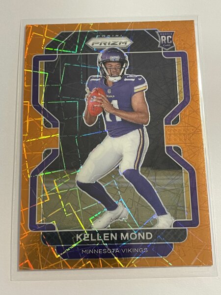 2021 Panini Prizm Football Kellen Mond RC Velocity Laser