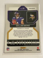 2021 Panini Prizm Football Kellen Mond RC Velocity Laser