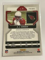 2021 Panini Prizm Football A.J. Green Velocity Laser