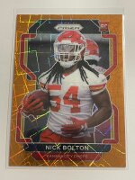 2021 Panini Prizm Football Nick Bolton RC Velocity Laser