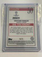 2021 Topps Merlin Chrome Christiano Ronaldo Blue /75